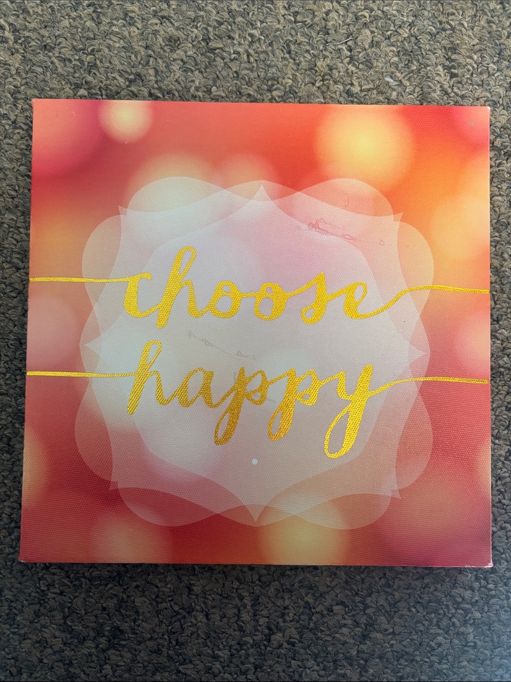 “Choose Happy” Wall Decor